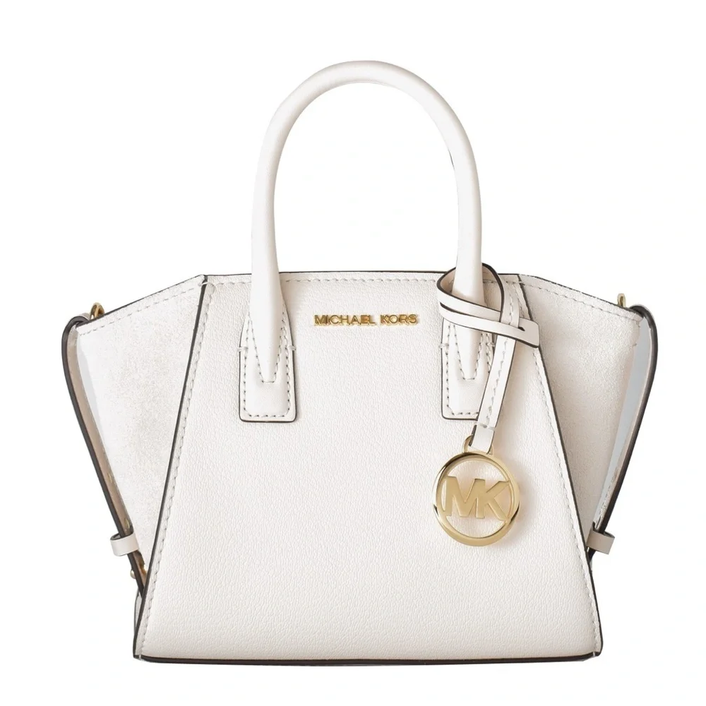 Michael Kors Avril Small Pebbled Leather Crossbody Satchel
